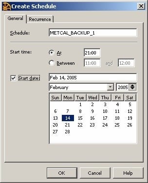 Automated Backup of MET/CAL Version 7 Database